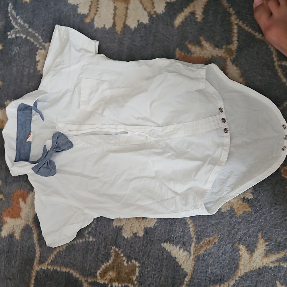 Baby Boy 2t Suit Eveningwear Snap Crotch Romper Onesie W Bowtie